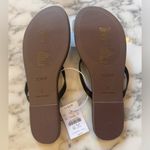 J.Crew NWT  Factory Easy Summer Flip Flops Womens Sz 8 Shoes Black Thong Sandal Photo 7