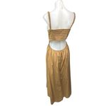Old Navy NEW  Beige Smocked Cutout Spaghetti Strap Midi Maxi Cami Tank Dress XL Photo 1