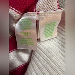 Lilly Pulitzer “Love & Sunshine” Red, White Striped Sweater Photo 7