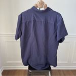 Harriton Big Boy Restaurants Uniform Short Sleeve Button Down Shirt Womens 2XL Blue Size XXL Photo 4