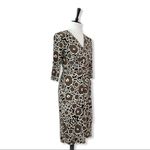 Donna Ricco NEW Dress Faux Wrap Chain Belted Waist Abstract Floral Women's 6 Photo 1