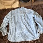 Vintage Denim western floral pearl snaps Long Sleeve shirt XL petite Blue Size undefined Photo 2