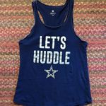 NFL LETS HUDDLE DALLAS COWBOYS BLUE TANK  FOOTBALL Photo 4