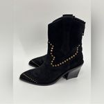 Zadig & Voltaire  boots Cara Suede black studded Cowboy Boot FR38/US7 Photo 5