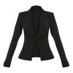 Pretty Little Thing  Avani Black Suit Blazer Jacket Sz 8 Women Photo 1