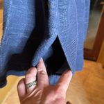 Soft Surroundings  Sweater Navy Blue My Weekender Hoodie V Cotton Size M Photo 9