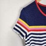 Fleur Bleue T Shirt Dress Striped Pockets M Blue Size M Photo 8