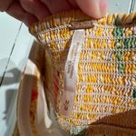 Free People  Yellow stripped Tube Flower Dress Photo 4