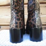 Jeffrey Campbell NWOB  Godard Dual Animal Print Boots 5 Photo 4