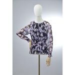 Diane Von Furstenberg ✨ Jacie Floral Tie-Neck Silk Sz Medium Blouse✨ Photo 4