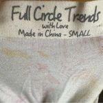 Full Circle Trends Beautiful yellow pink and blue print strapless maxi dress size small Photo 3