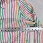 Talbots  Striped‎ Cotton Button Down Shirt Pastel Colors Womens Size S Photo 1
