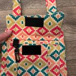 KAVU  Canvas Crossbody Adjustable Green Pink Aztec Bag Purse Photo 1