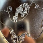 Brighton Necklace Miraposa Butterfly Retired Silver Photo 2