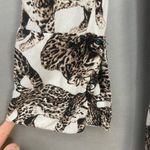 H&M Bengal Cat Dress Women Size 6 Animal Pattern A-Line Long Sleeves Viscose Photo 11