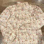 Rebecca Taylor La Vie  Floral Ruffle Mock Neck Size XS Photo 3