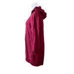 Serra  Hooded Burgundy Red Sweatshirt Dress LARGE Streetwear Casual Y2k Photo 1