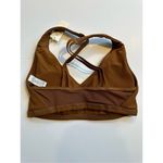 Aerie Size S OFFLINE by Ribbed Plunge Sports Bra in Medium Brown Photo 1
