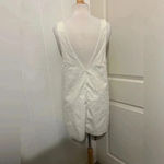 Sunday in Brooklyn  Pinafore Pleather Faux Leather Tank Dress Pleather Cream Photo 4