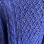 Old Navy blue cable knit long sleeve sweater size XL Photo 1