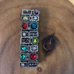 Premier Designs Multicolor Gemstone Sheerly Playful Stretch Bracelet Photo 3