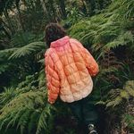 Free People Movement Women's Orange Puffer Jacket Size M Photo 1