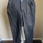 CHIC black vintage high rise straight leg jeans | 12/14 Photo 0