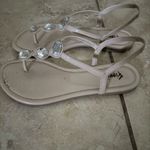 FIONI Clothing Tan Sandals with Sparkling Accents Size 5 Photo 1