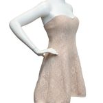 Wow Couture  Women’s Sz 0 Taupe Strapless Sweet Heart Neckline Mini Lined Dress Photo 2