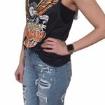 New American Bald Eagle Free Bird Tank Top. Black Photo 6