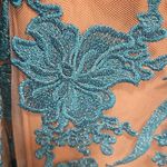 Jovani ππ Embroidered Lace Cape Sleeve Formal Gown Dress Emerald 12 NWT 00752 Photo 15