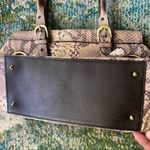 Adrienne Vittadini leather snakeskin satchel handle purse Photo 1