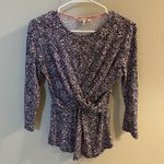 Juicy Couture Quarter Sleeve Floral Shirt Photo 0