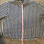 Velvet Heart  Long Sleeve Checkered Button Down Shirt -Black and White Large NWOT Photo 7