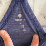 Apana Women’s blueish purple cross back tank top Large Photo 2