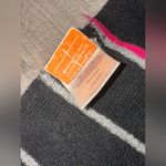 Nickelodeon Y2K iCarly Pink and black striped scarf with fringe Photo 2