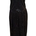 Garnet Hill  Womens Black  All Over Sequin Maxi Dress Size‎ XS Beach Wedding Photo 0