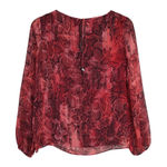 White House | Black Market WHBM Women's 00P Snake Print Pullover Lined Blouse Photo 0