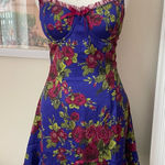 Betsey Johnson x Dolls Kill Satin Slip Floral Mini Dress in Size Small Photo 0