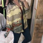 British Khaki  size 12 shirt equestrian print longsleeve Photo 2