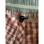 Torrid Gingham Seersucker Midi Sun Dress Peachy Pink Button Front Size 1 Photo 2