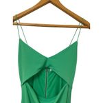 Alice + Olivia  Valli Cut Out Cami Maxi Dress Garden Green Size 6 Photo 3