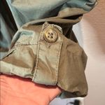 Esprit Espirit Women’s Khaki Green 100% Cotton Capri Roll pants Size 10 Photo 10