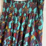 Nicole Miller woman’s Colorful Strapless Maxi Dress size 6 Green Photo 10