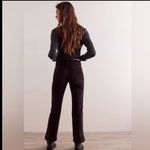 Free People  High Time Velvet Kick Flare Pants NWT Black Photo 1