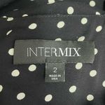 Intermix Linette Black Polka Dot Midi Dress Size 2 Spaghetti Strap Button Front Photo 10
