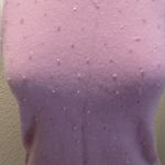 Ann Taylor Cashmere Sweater Tank Top Lilac w/ Crystal Beads Women’s EUC Sz Sm Photo 1