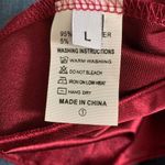 Silk Bodycon Dress Red Size L Photo 2