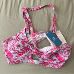 Cupshe Pink and Blue Criss-Cross Bikini Top Photo 3