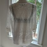 White House | Black Market  Sheer Lace Top, So Pretty, Size Small, EUC Photo 5